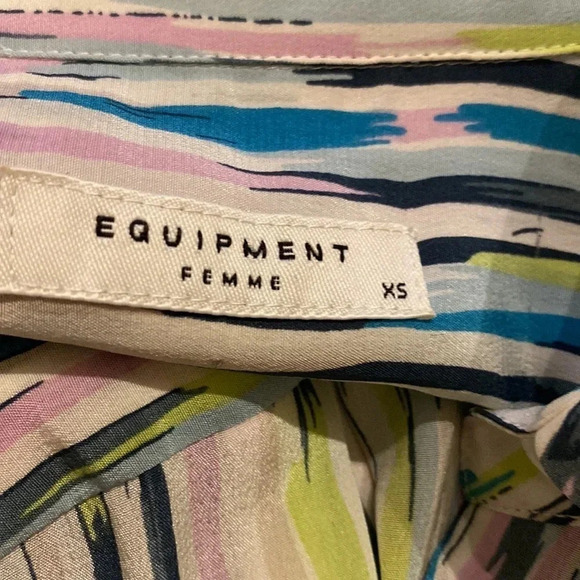 Equipment femme 100% silk blouse size XS - Picture 4 of 5